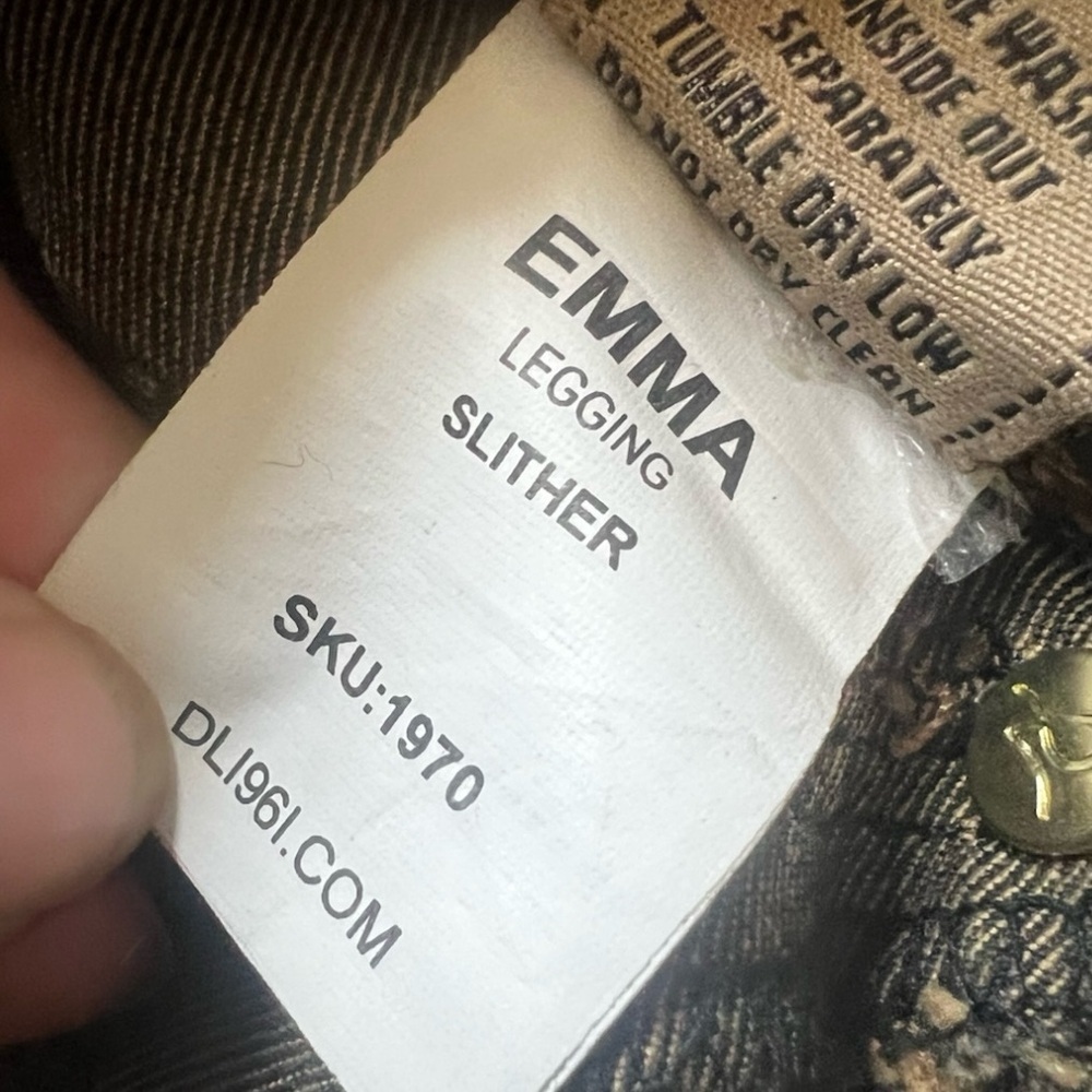 DL1961 Emma Snake Print Ankle Pants 25 EUC - Picture 6 of 10